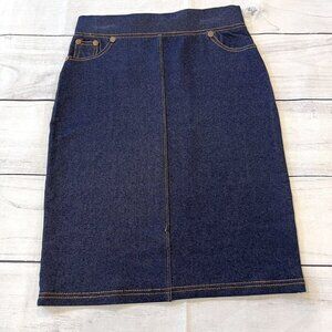 Miss MeMe Blue “Denim” Pencil Skirt